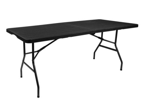 Összecsukható asztal 180cm - fekete