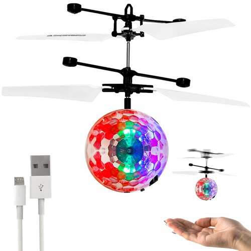 Repülő diszkógömb, LED távirányítós drón