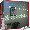 Felakasztható karácsonyi LED hópihés dekoráció távirányítóval - Hideg fehér