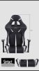 Sintact Gamer szék Fehér-Fekete lábtartóval -Megérkezett!legújabb kialakítás,még kényelmesebb felüle