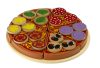 Pizza fa játékkészlet tartozékokkal