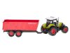 Traktor traktor mezőgazdasági jármű LED-es pótkocsival + hanghatások