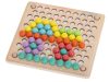 Oktatási montessori gyöngygolyó mozaik puzzle 77el.