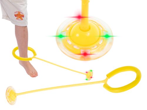 Hula hop láb ugráló labda világító LED sárga