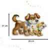 CASTORLAND Puzzle 4in1 állatok babákkal