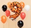 Fóliából készült születésnapi lufi "9" - Tigris 64x87 cm