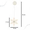 Karácsonyi elemes LED ablak dekoráció, hópehely - 45cm