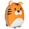Gyerek gurulós bőrönd, 28x40x21cm - tigris