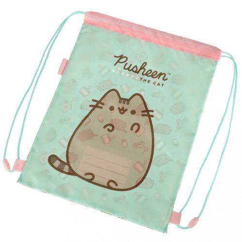 Pusheen Cat tornazsák, menta - 43x32cm