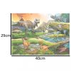 Puzzle kirakós, 100db 40x29cm - dinoszaurusz