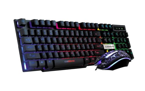 CATSMAX Gaming billentyűzet és egér, RGB világítás és extra design