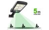 150 Ledes Utcai Napelemes Reflektor - Mozgásérzékelős, Vízálló, 12 órás világítási idővel