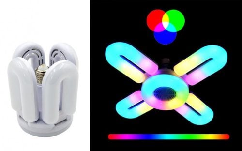 Bluetooth Mennyezeti RGB Led Lámpa, E27 foglalattal