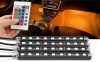 Színes RGB LED lábtér világítás szett (4 részes) autóba  távirányítóval