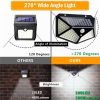 100 Ledes mozgásérzékelős napelemes fali lámpa - kisméretű