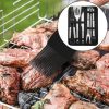 Rozsdamentes acél grill eszköz készlet tokban - 5db